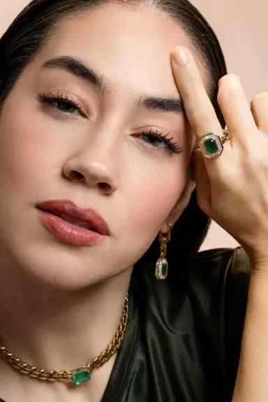 SHAY JEWELRY Diamond Halo Mini Deco Ring | Thumbnail 4