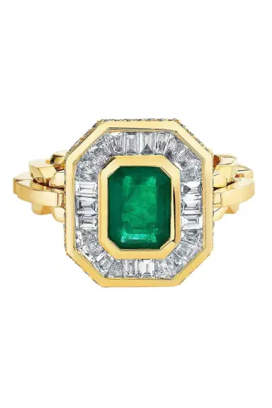 SHAY JEWELRY Diamond Halo Mini Deco Ring | Thumbnail 1