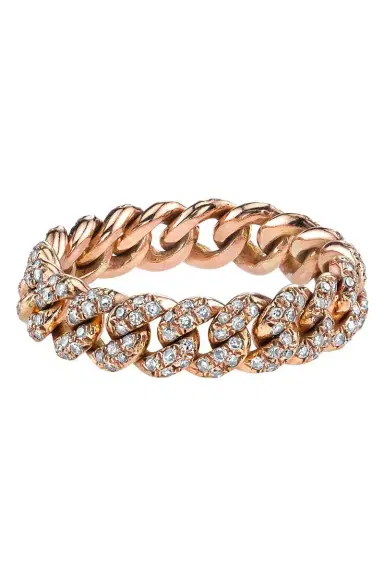 SHAY JEWELRY Diamond Mini Link Ring | Thumbnail 1 SHAY JEWELRY Diamond Mini Link Ring | Thumbnail 1