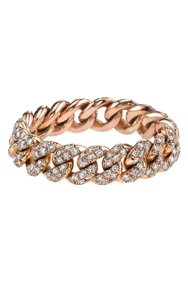 SHAY JEWELRY Diamond Mini Link Ring