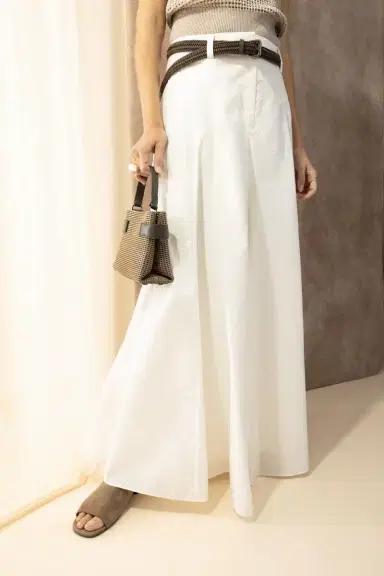 Brunello Cucinelli Fit Flare Maxi Skirt | Thumbnail 3