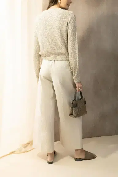 Brunello Cucinelli Long Sleeve Crewneck Pullover | Thumbnail 4