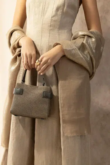 Brunello Cucinelli Lurex Scarf - Camel | Thumbnail 4