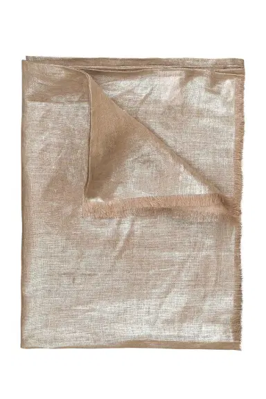 Brunello Cucinelli Lurex Scarf - Camel | Thumbnail 1