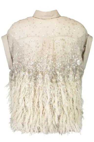 Brunello Cucinelli Short Sleeve Degrade Embellished Shirt | Thumbnail 5