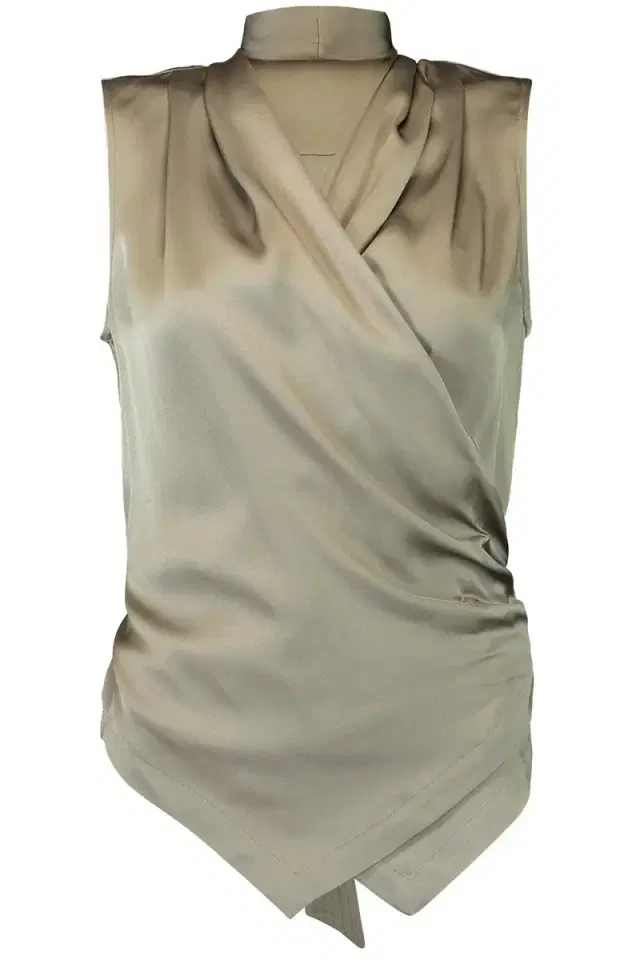 Brunello Cucinelli Sleeveless Wrap Top