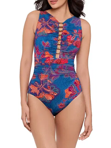 Miraclesuit Swim Women's Decoupage Swizzle Floral Swimsuit - Size 16 | Thumbnail 2 Miraclesuit Swim Women's Decoupage Swizzle Floral Swimsuit - Size 16 | Thumbnail 2