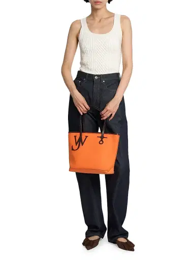 JW Anderson Women's Small Anchor Logo Cotton Tote Bag | Thumbnail 2 JW Anderson Women's Small Anchor Logo Cotton Tote Bag | Thumbnail 2