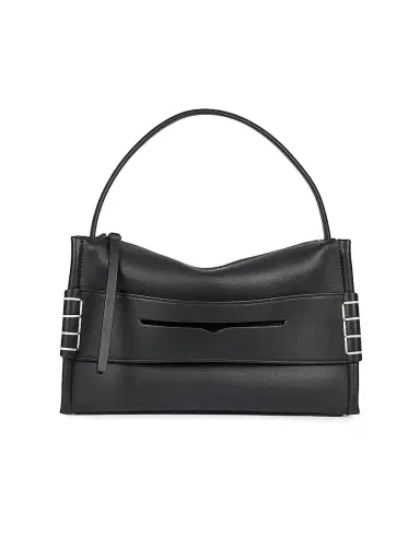 JW Anderson Women's Loafer Leather Top Handle Bag - Black | Thumbnail 1
