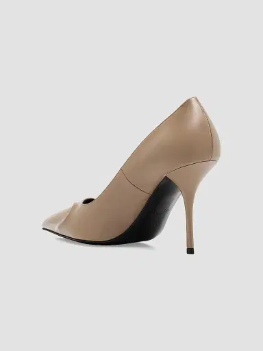 Alaïa Women's 3D Coeur 90MM Patent Leather Pumps - Grey | Thumbnail 2