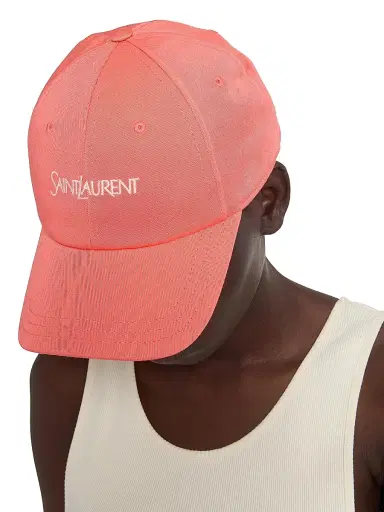 Saint Laurent Women's Cap in Cotton Gabardine | Thumbnail 2 Saint Laurent Women's Cap in Cotton Gabardine | Thumbnail 2