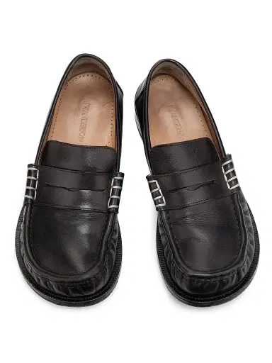JW Anderson Men's Leather Penny Loafers - Black - Size 13 | Thumbnail 4 JW Anderson Men's Leather Penny Loafers - Black - Size 13 | Thumbnail 4