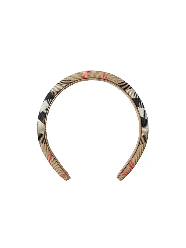 Burberry Girl's Check Classic Headband - Beige