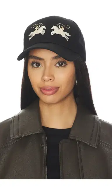 Understated Leather x REVOLVE Logo Embroidered Baseball Hat | Thumbnail 1 Understated Leather x REVOLVE Logo Embroidered Baseball Hat | Thumbnail 1