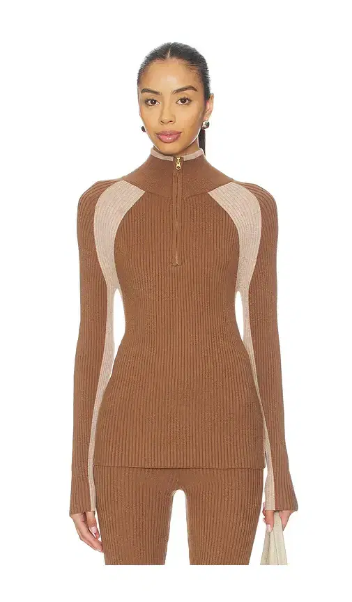 Varley Bellings Half Zip Knit Top