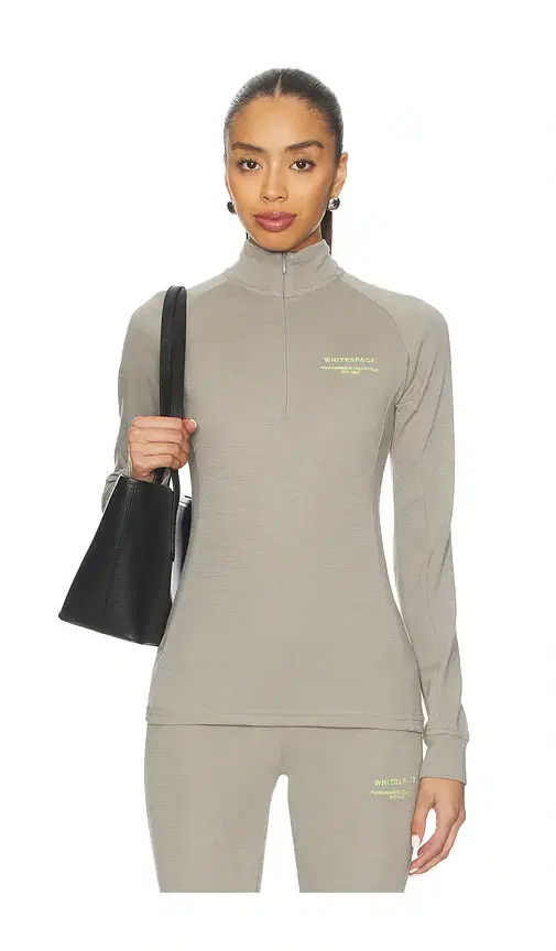 Whitespace Merino Mock Neck Top