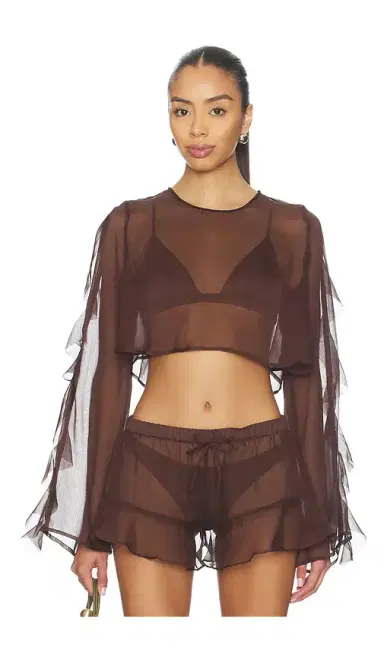 Shani Shemer x REVOLVE Thoma Cropped Shirt | Thumbnail 1 Shani Shemer x REVOLVE Thoma Cropped Shirt | Thumbnail 1