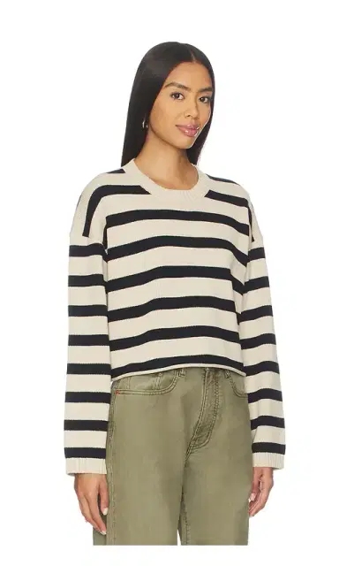 Denimist Cropped Stripe Sweater | Thumbnail 2