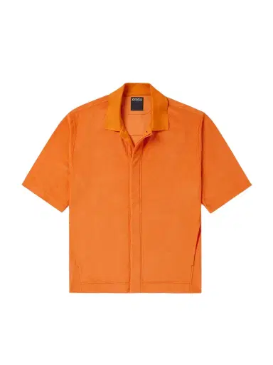 Zegna Cotton and Silk-Blend Terry Shirt - Men | Thumbnail 1