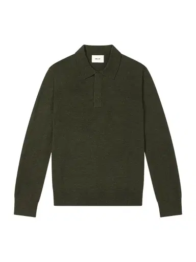 NN07 Emerson 6605 Wool Polo Shirt - Men | Thumbnail 1 NN07 Emerson 6605 Wool Polo Shirt - Men | Thumbnail 1