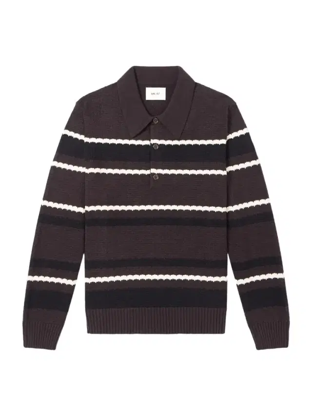 NN07 Alfie 60019 Striped Organic Cotton Polo Shirt - Men