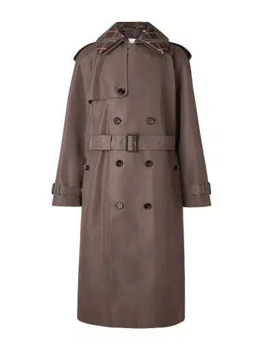 Burberry Leather-Trimmed Silk and Cotton-Blend Trench Coat - Men | Thumbnail 1