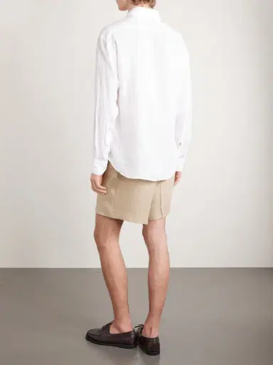 FEDELI Phil Cutaway-Collar Linen Shirt - Men | Thumbnail 4