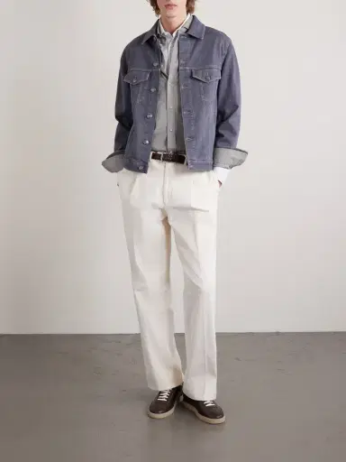 Brunello Cucinelli Cutaway-Collar Cotton Shirt - Men | Thumbnail 2