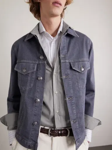 Brunello Cucinelli Cutaway-Collar Cotton Shirt - Men | Thumbnail 5