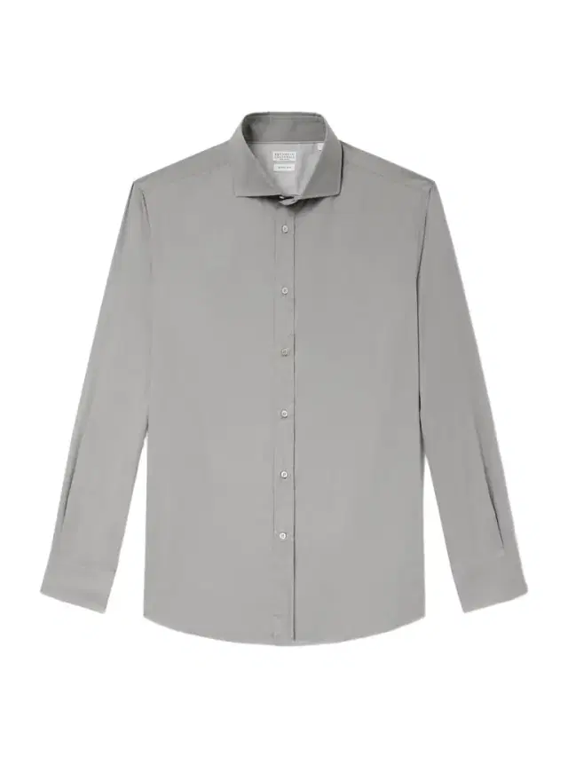Cutaway-Collar Cotton Shirt - Men