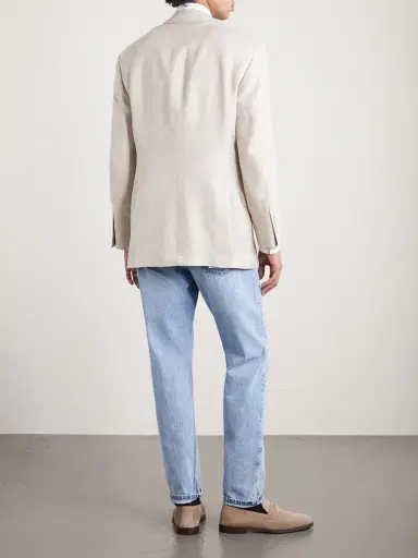 Brunello Cucinelli Silk, Linen and Wool-Blend Blazer - Men | Thumbnail 4 Brunello Cucinelli Silk, Linen and Wool-Blend Blazer - Men | Thumbnail 4