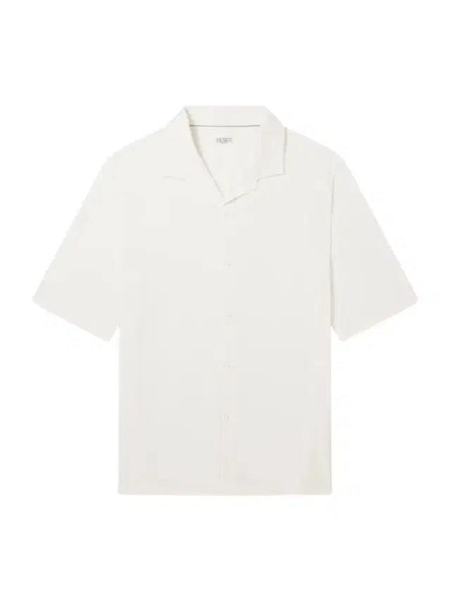 Camp-Collar Herringbone Cotton and Silk-Blend Shirt - Men