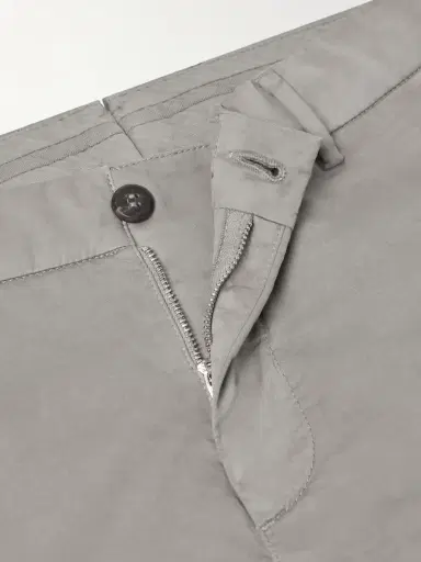ELEVENTY Straight-Leg Pleated Stretch Cotton and Silk-Blend Trousers - Men | Thumbnail 6 ELEVENTY Straight-Leg Pleated Stretch Cotton and Silk-Blend Trousers - Men | Thumbnail 6