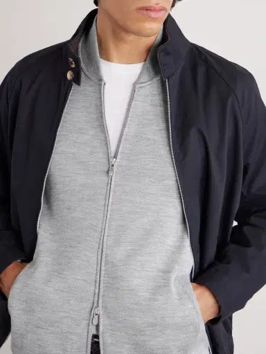 Brunello Cucinelli Cashmere-Blend Zip-Up Sweatshirt - Men | Thumbnail 5