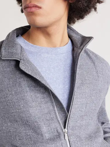 Brunello Cucinelli Slub Linen and Cotton-Blend Jersey T-Shirt - Men | Thumbnail 5 Brunello Cucinelli Slub Linen and Cotton-Blend Jersey T-Shirt - Men | Thumbnail 5