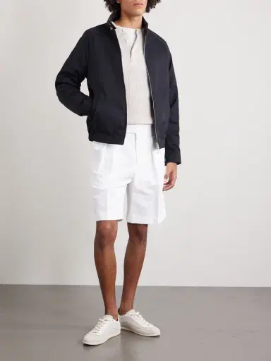 Brunello Cucinelli Cotton-Blend Twill Bomber Jacket - Men | Thumbnail 2 Brunello Cucinelli Cotton-Blend Twill Bomber Jacket - Men | Thumbnail 2