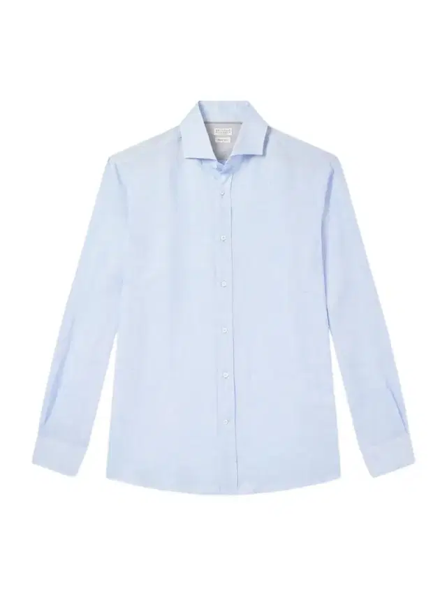 Brunello Cucinelli Cutaway-Collar Linen Shirt - Men