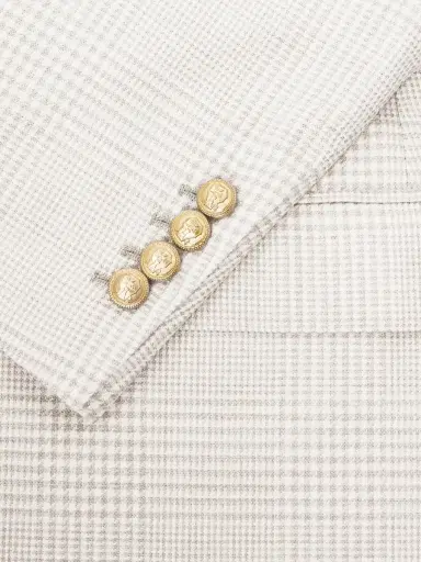 Brunello Cucinelli Double-Breasted Prince of Wales Checked Wool-Blend Blazer - Men | Thumbnail 5 Brunello Cucinelli Double-Breasted Prince of Wales Checked Wool-Blend Blazer - Men | Thumbnail 5