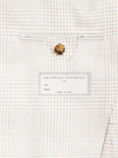 Brunello Cucinelli Double-Breasted Prince of Wales Checked Wool-Blend Blazer - Men | Thumbnail 6 Brunello Cucinelli Double-Breasted Prince of Wales Checked Wool-Blend Blazer - Men | Thumbnail 6