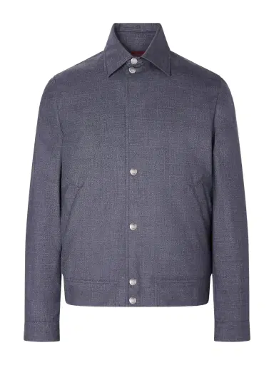 Brunello Cucinelli Virgin Wool Blouson Jacket - Men | Thumbnail 1