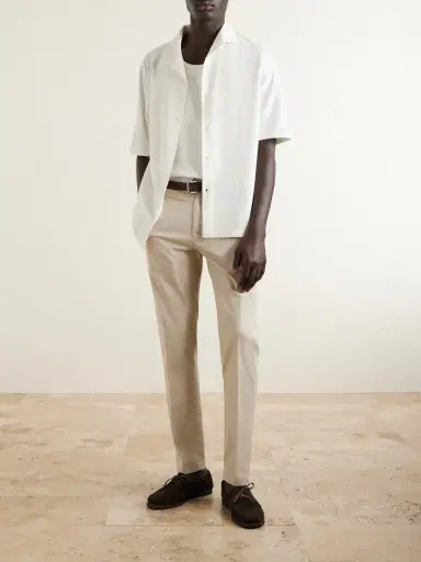 ELEVENTY Slim-Fit Stretch Cotton-Twill Chinos - Men | Thumbnail 2 ELEVENTY Slim-Fit Stretch Cotton-Twill Chinos - Men | Thumbnail 2