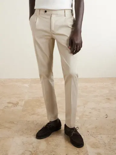 ELEVENTY Slim-Fit Stretch Cotton-Twill Chinos - Men | Thumbnail 3 ELEVENTY Slim-Fit Stretch Cotton-Twill Chinos - Men | Thumbnail 3