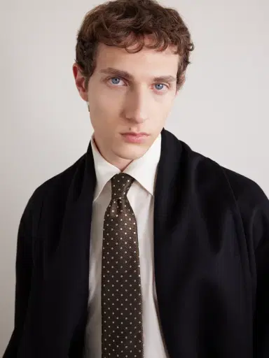 Tom Ford 8cm Embroidered Polka-Dot Silk-Jacquard Tie - Men | Thumbnail 2