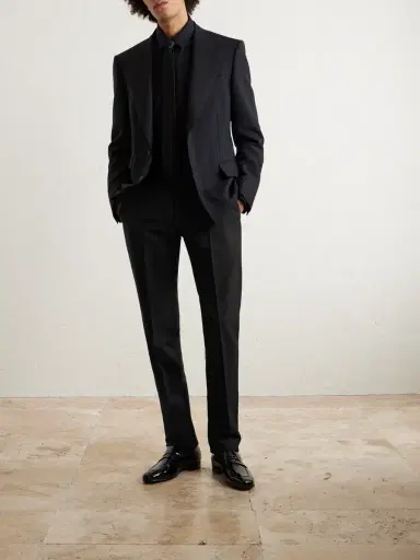 Tom Ford Atticus Straight-Leg Wool and Mohair-Blend Suit Trousers - Men | Thumbnail 2