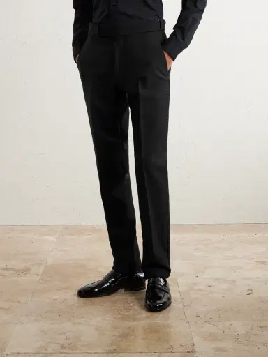 Tom Ford Atticus Straight-Leg Wool and Mohair-Blend Suit Trousers - Men | Thumbnail 3