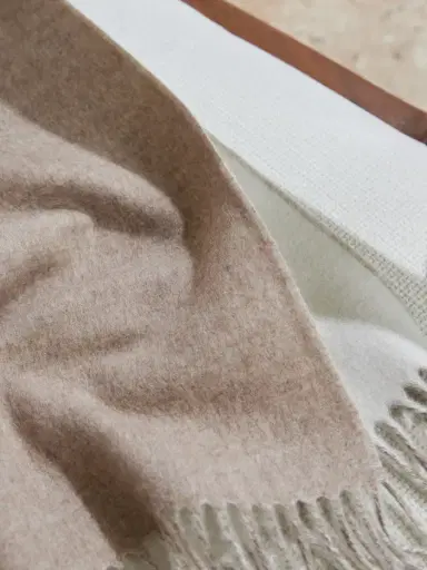 Brunello Cucinelli Fringed Cashmere and Silk-Blend Throw - Men | Thumbnail 3