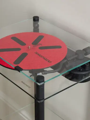 TRANSPARENT SPEAKER Transparent Turntable with Aluminum and Glass Stand - Men | Thumbnail 4 TRANSPARENT SPEAKER Transparent Turntable with Aluminum and Glass Stand - Men | Thumbnail 4