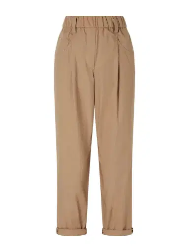 Brunello Cucinelli Cotton-voile Tapered Pants | Thumbnail 1 Brunello Cucinelli Cotton-voile Tapered Pants | Thumbnail 1