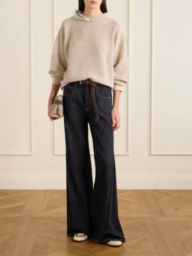 Brunello Cucinelli High-rise Wide-leg Jeans | Thumbnail 2 Brunello Cucinelli High-rise Wide-leg Jeans | Thumbnail 2