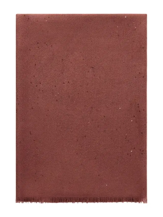 Brunello Cucinelli Sequined Cashmere And Silk-blend Scarf